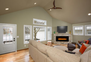 Addition Bexley ceiling fan entertainment The Cleary Company Remodel Design Build Columbus