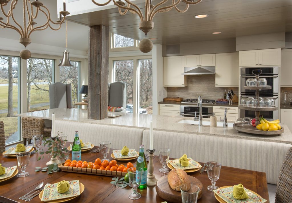 Kitchen Remodel Westerville OH The Cleary Company Remodel Design Build Columbus with wood grain pillar