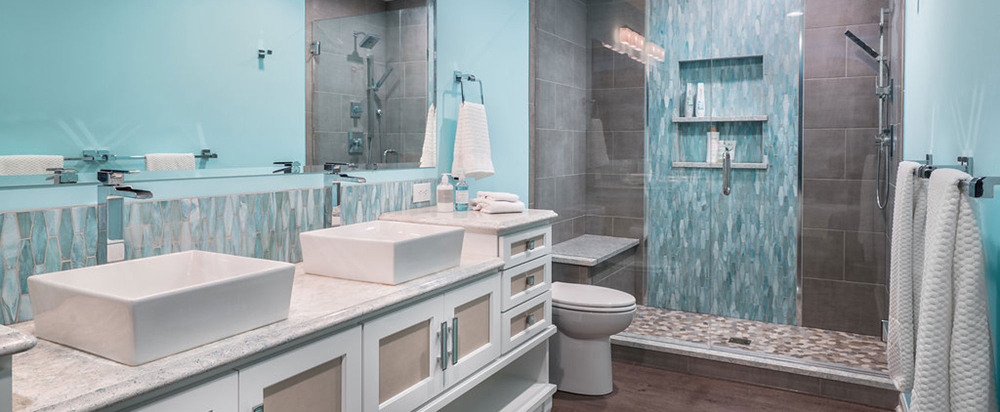 3 Master Bathrooms Remodels Budgets Scopes The Cleary Company Bathroom Remodel By The Cleary Company Photo Of Bright New