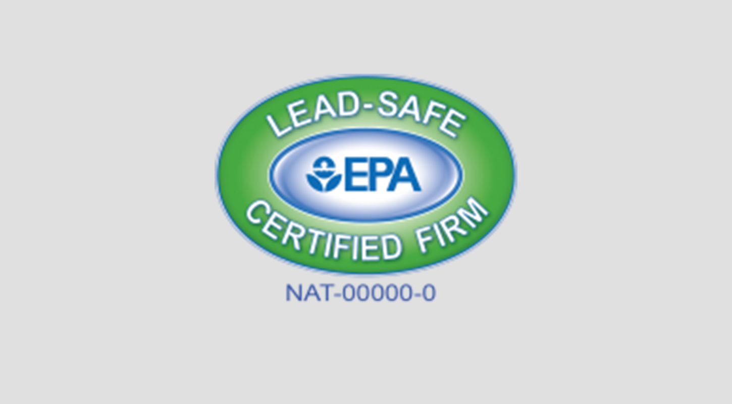 Lead-Safe Certified Firm EPA oval seal