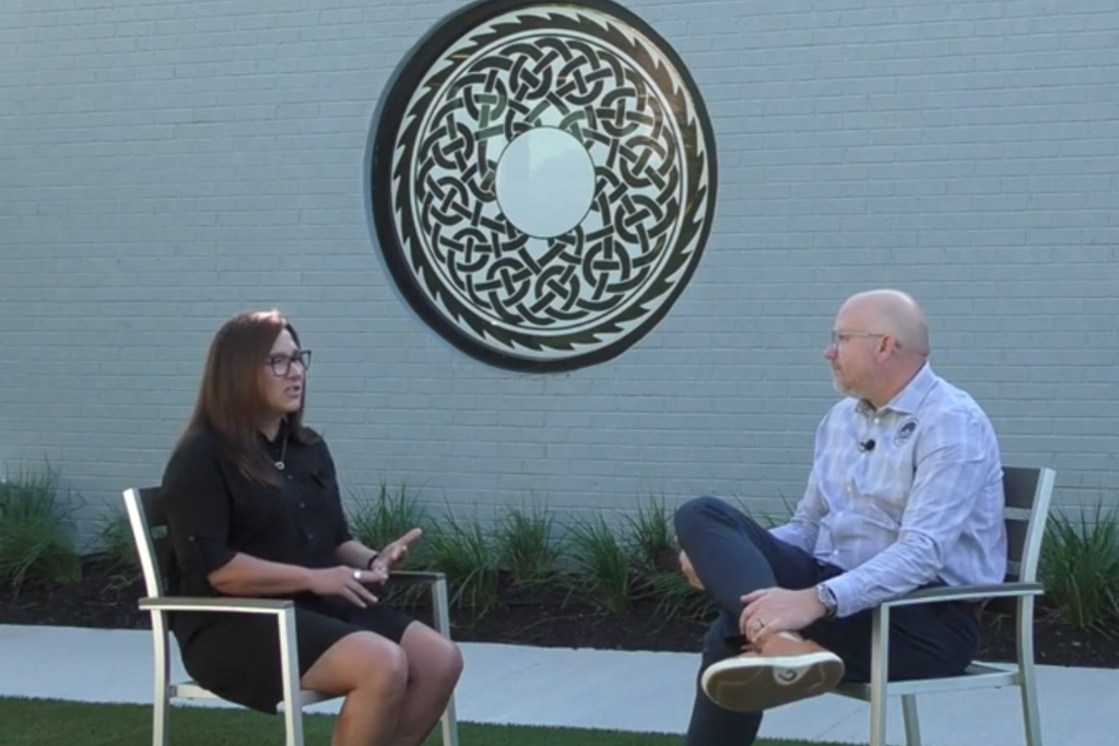 Screenshot of video conversation about financing your home remodel